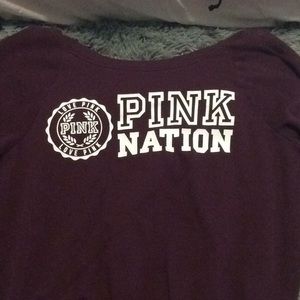 PINK NATION crew neck.